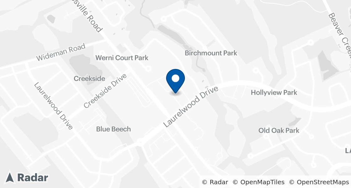 Map of Dairy Queen Location:: Laurelwood Commons, Waterloo, ON, N2V 0A2